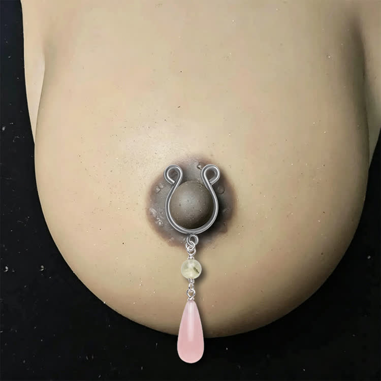 Pink Teardrop Bead Adjustable Nipple Clamp SM Accessories - image 2