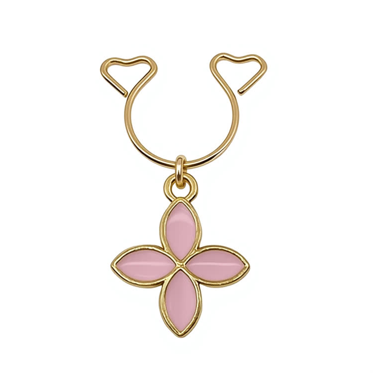Pink Flower Adjustable Nipple Clamp SM Accessories - Pink A - 2 pack (one pair) - image 2