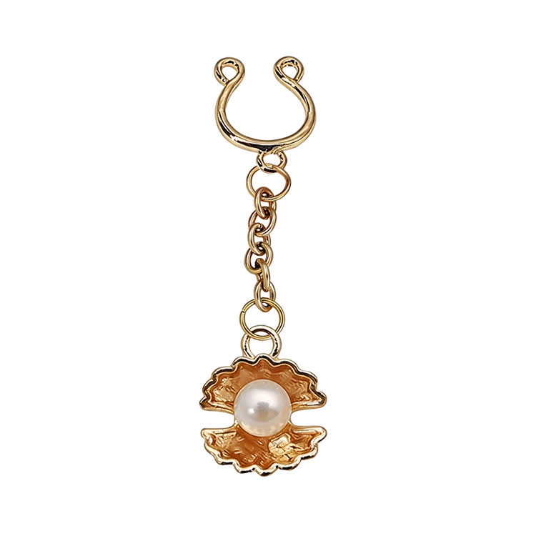 Pearl Oyster Chain Adjustable Nipple Clamp SM Accessories - Gold - 2 pack (one pair) - image 2