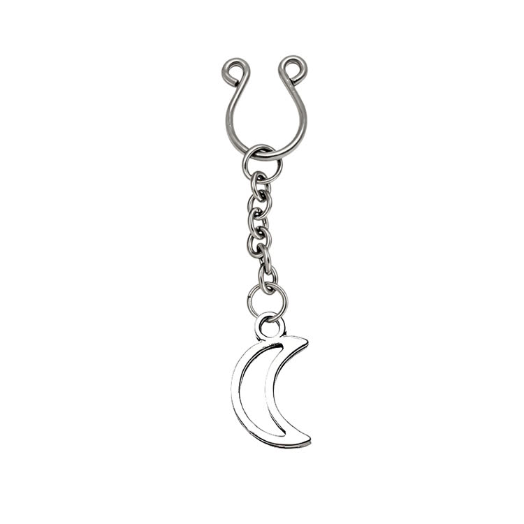 Silver Star Cross Chain Adjustable Nipple Clamp SM Accessories - Silver B - 2 pack (one pair) - image 2