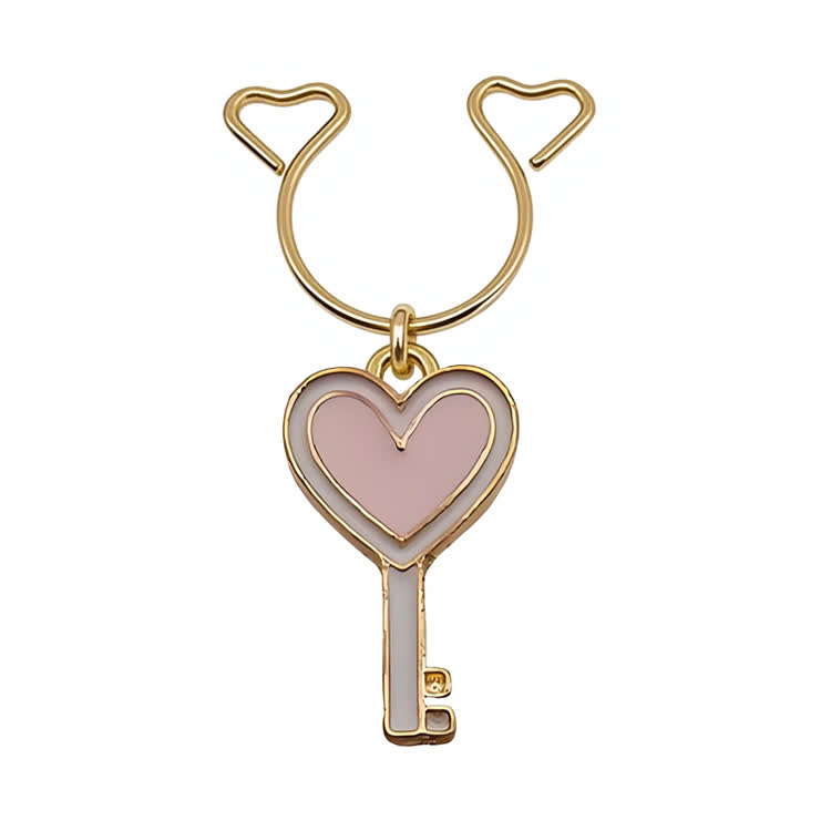 Pink Winged Heart Adjustable Nipple Clamp SM Accessories - Pink B - 2 pack (one pair) - image 2