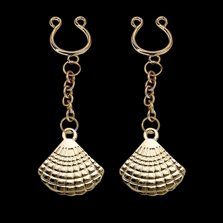 Gold Shell Chain Adjustable Nipple Clamp SM Accessories - image 1