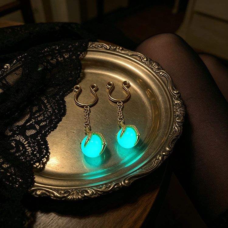 Dragon Claw Glow Orb Adjustable Nipple Clamp SM Accessories - image 1