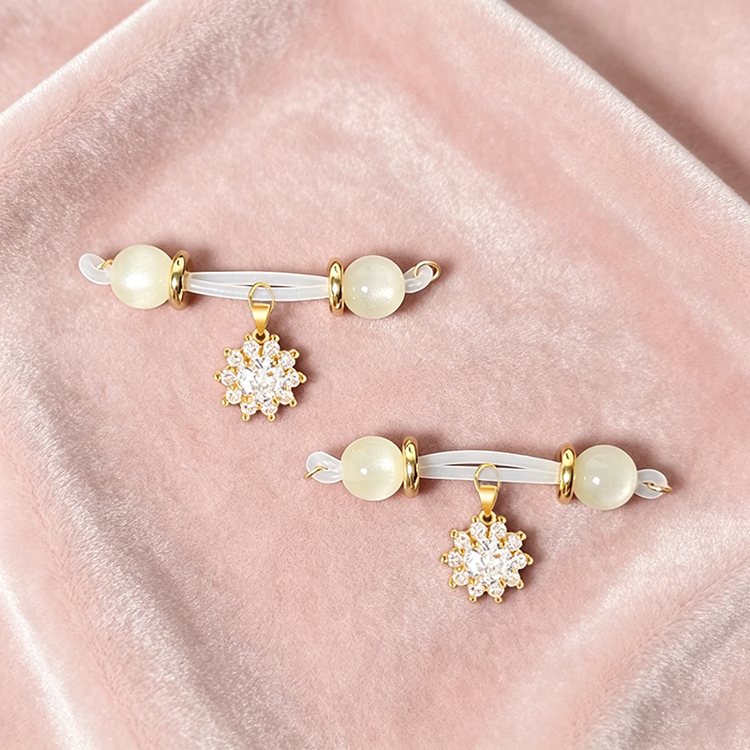 Rhinestone Snowflake Adjustable Nipple Clamp SM Accessories - image 1
