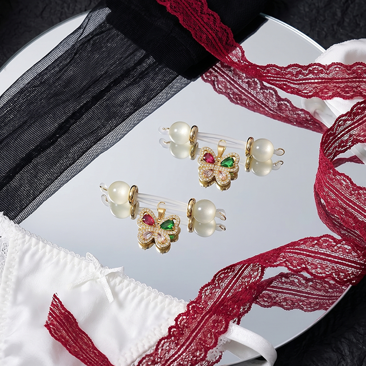 Colorful Butterfly Adjustable Nipple Clamp SM Accessories - image 1