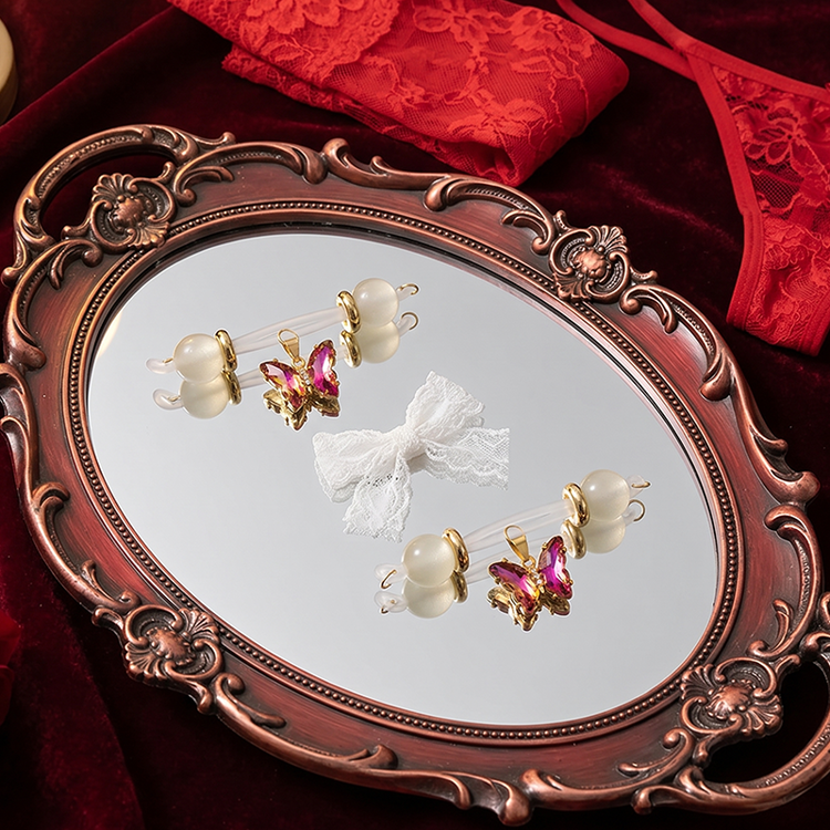 Fuchsia Butterfly Adjustable Nipple Clamp SM Accessories - image 1