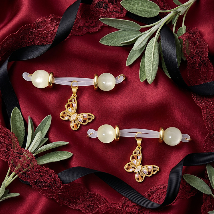 Amber Butterfly Adjustable Nipple Clamp SM Accessories - image 1