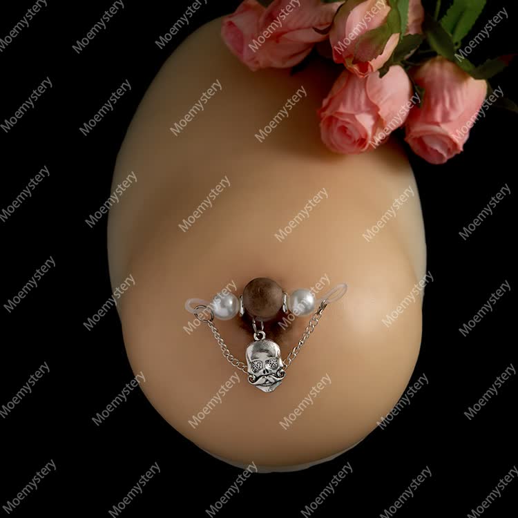 Mustache Skull Adjustable Nipple Clamp SM Accessories - image 1