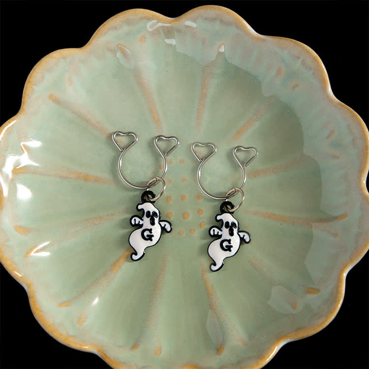 Ghost Charm Adjustable Nipple Clamp SM Accessories - White - 2 pack (one pair) - image 1