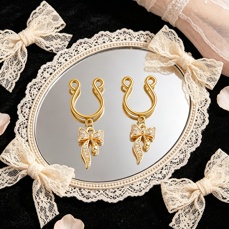 Ribbon Bow Adjustable Nipple Clamp SM Accessories - image 1