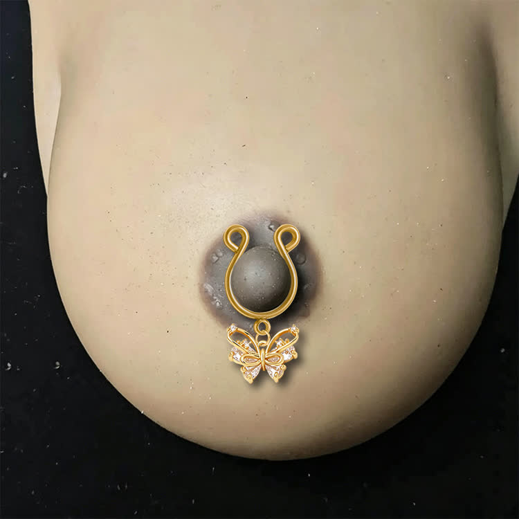Gold Butterfly Adjustable Nipple Clamp SM Accessories - image 2