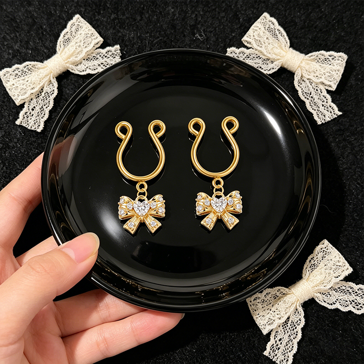 Heart Bow Adjustable Nipple Clamp SM Accessories - image 1
