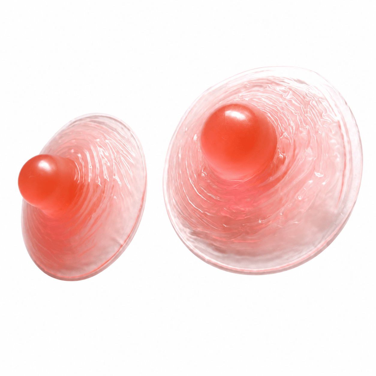 Realistic Silicone Nipple Covers - Red - image 2