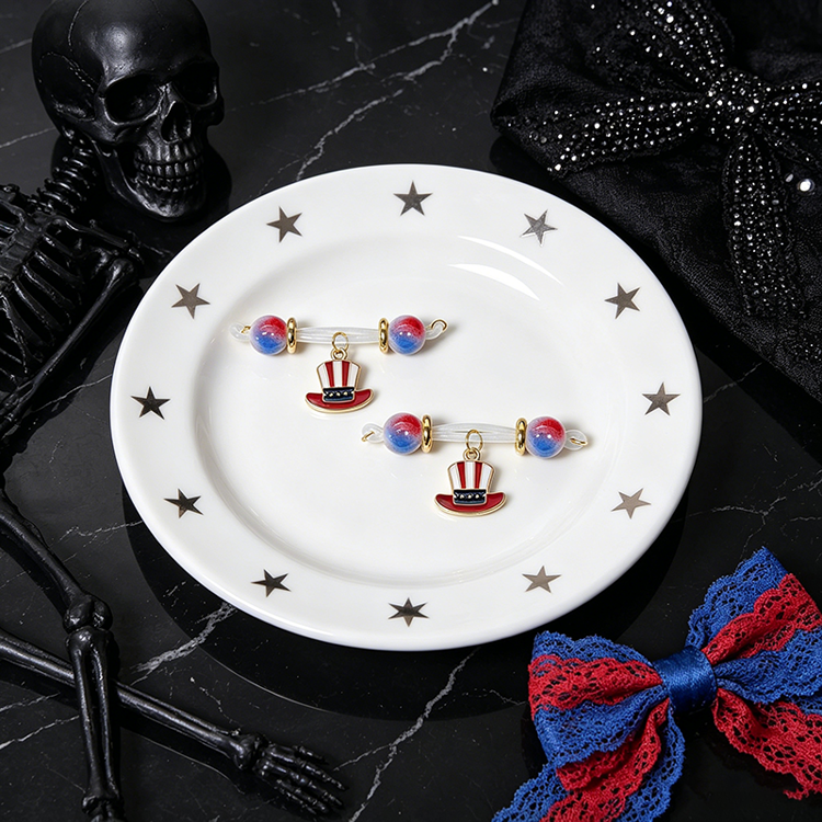 Red Blue Top Hat Adjustable Nipple Clamp SM Accessories - image 1