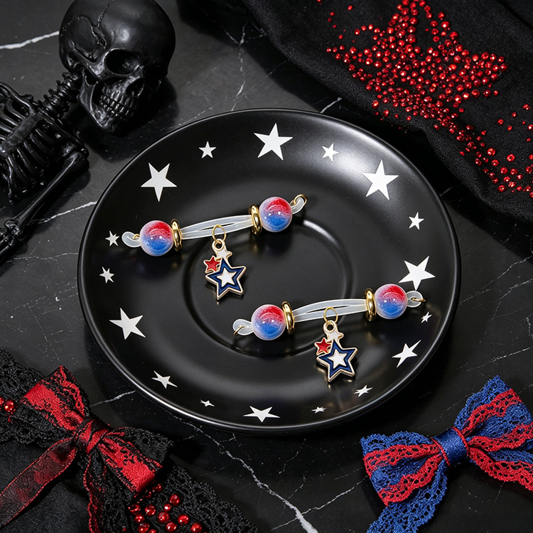 Red Blue Star Adjustable Nipple Clamp SM Accessories - image 1