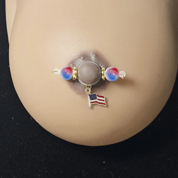 Wavy Stripe Banner Adjustable Nipple Clamp SM Accessories - image 2