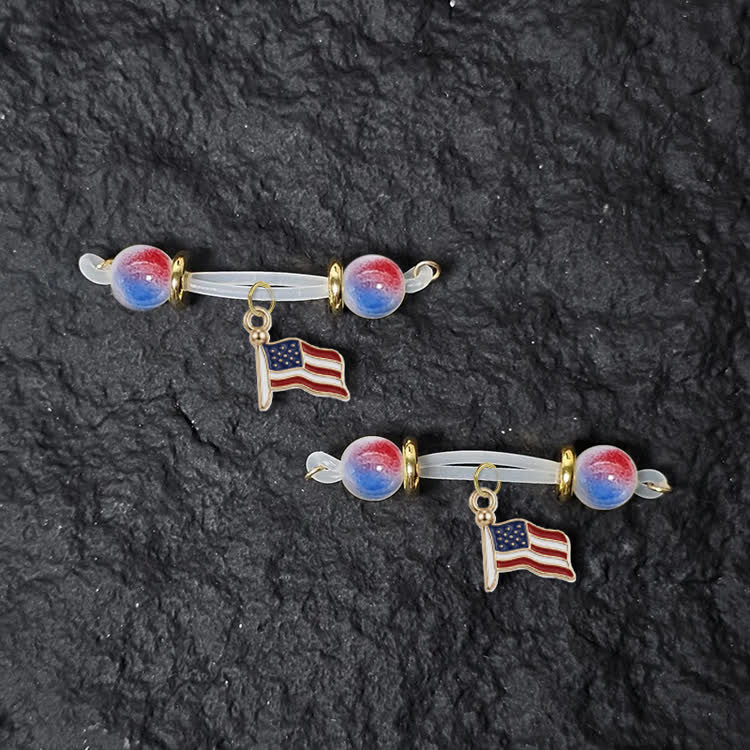 Wavy Stripe Banner Adjustable Nipple Clamp SM Accessories - Multicolor - 2 pack (one pair) - image 1