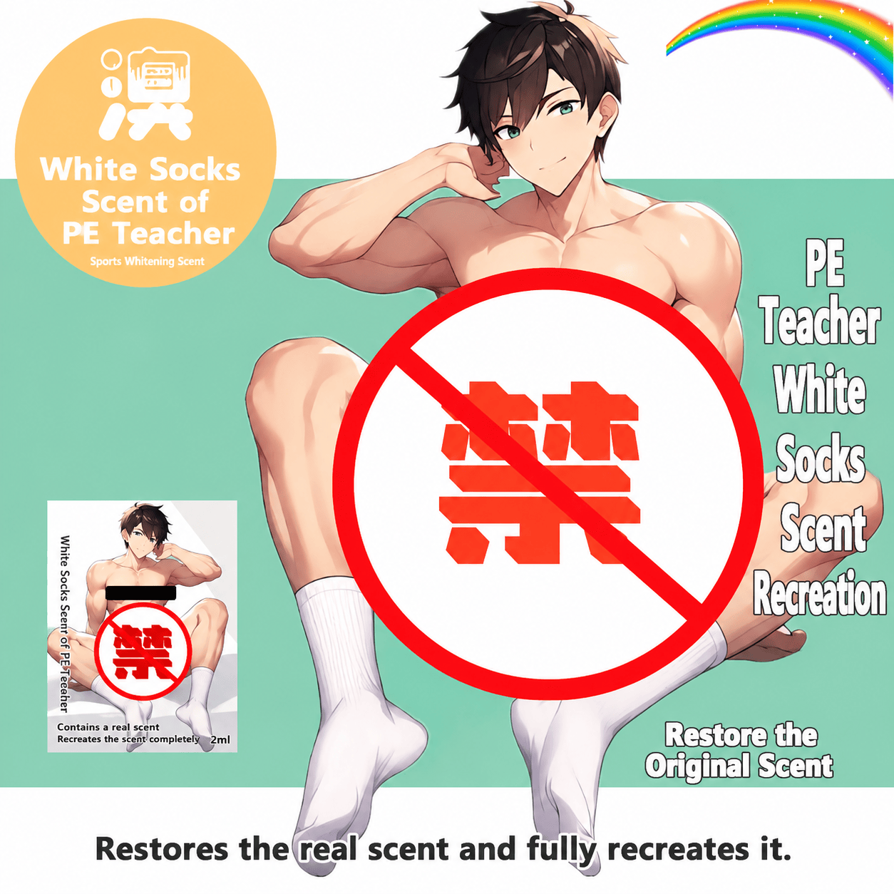Realistic White Socks Scent Spray - image 1
