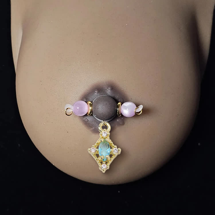 Vintage Crystal Adjustable Nipple Clamp SM Accessories - image 2