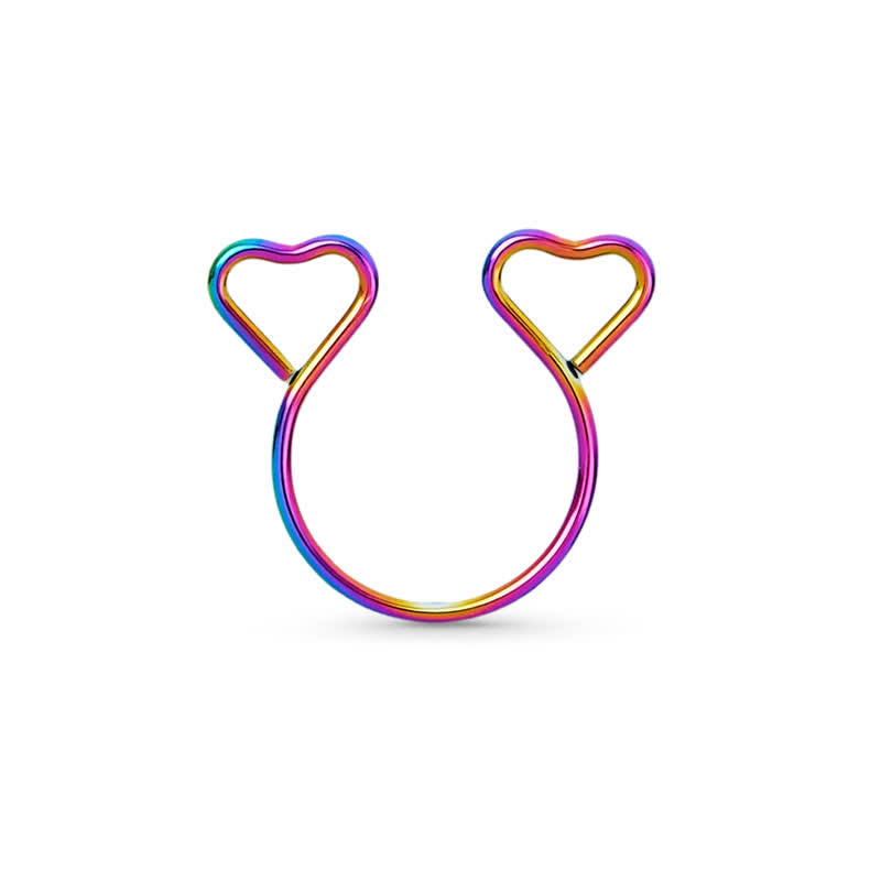 Heart Shape Adjustable Non-Piercing Nipple Rings - Colorful - Buy 1 Get 1 Free - image 9