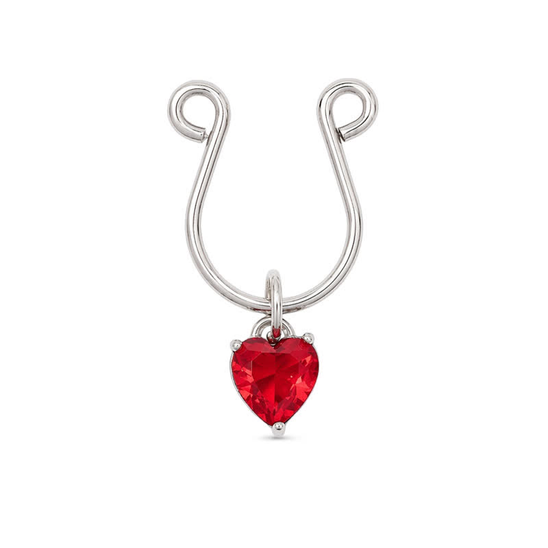 Heart-shaped Adjustable Non-Piercing Nipple Rings - image 1