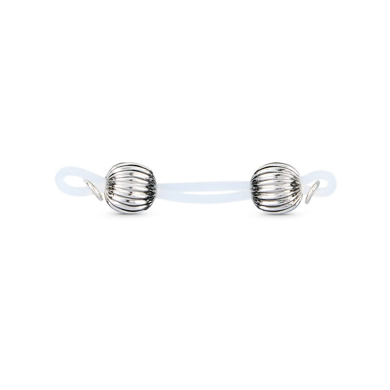 Silver Barbell Adjustable Non-Piercing Nipple Rings - image 1