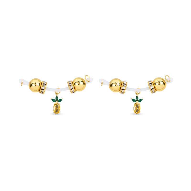 Pineapple Charm Adjustable Non-Piercing Nipple Rings - image 5