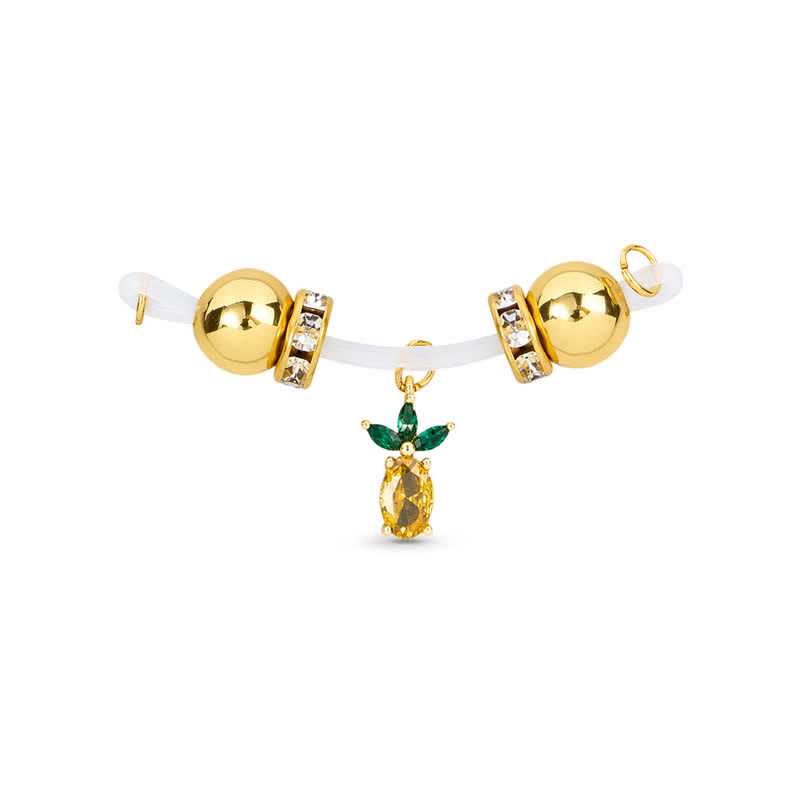 Pineapple Charm Adjustable Non-Piercing Nipple Rings - image 1