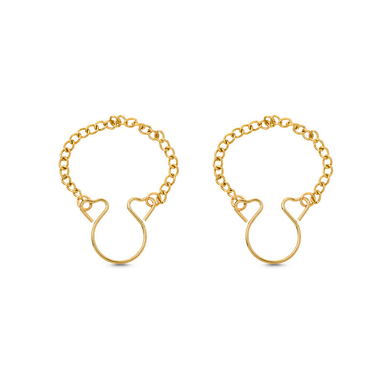 Chain Adjustable Fake Nipple Rings - image 7