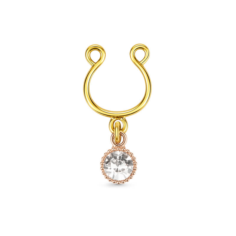 Rhinestone Adjustable Non-Piercing Nipple Rings - image 1