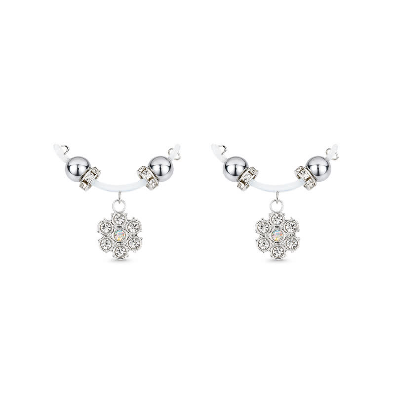 Rhinestone Ball Adjustable Non-Piercing Nipple Rings - image 5
