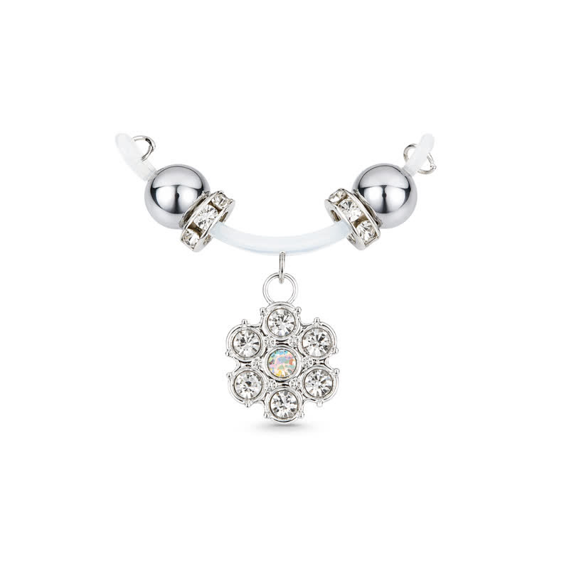 Rhinestone Ball Adjustable Non-Piercing Nipple Rings - image 1