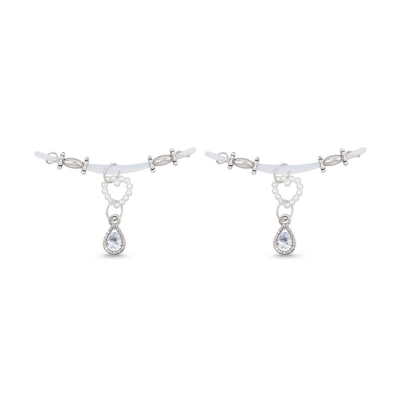 Luxe Crystal Adjustable Non-Piercing Nipple Rings - image 9