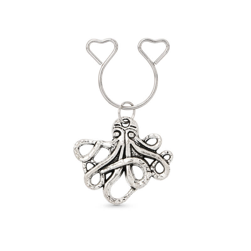 Octopus Charm Adjustable Non-Piercing Nipple Rings - image 1
