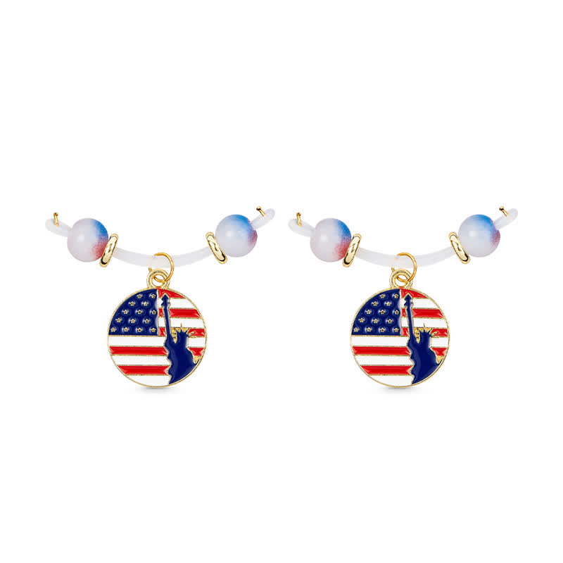 Round Stripe Skyline Adjustable Non-Piercing Nipple Rings - image 5