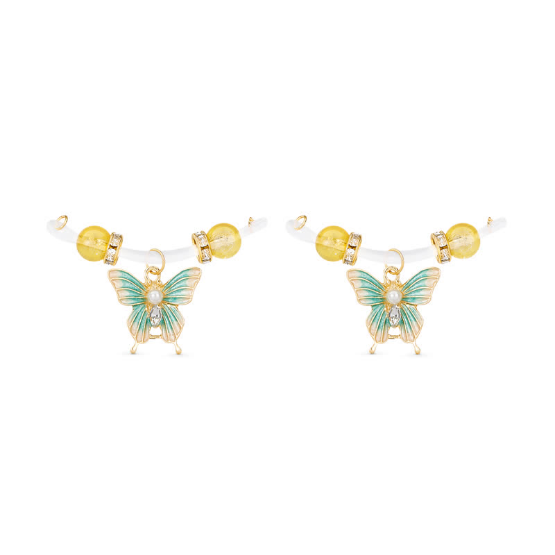 Butterfly Bead Adjustable Non-Piercing Nipple Rings - image 3