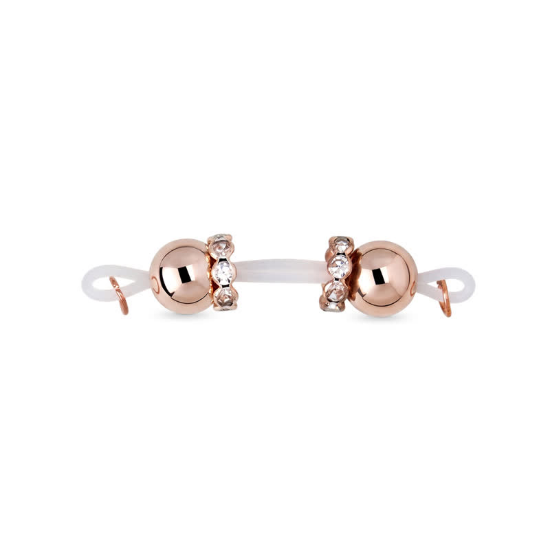 Metal Beaded Adjustable Non-Piercing Nipple Rings - image 1