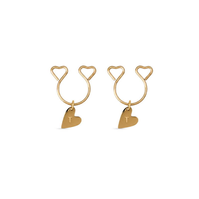 Letter Heart Adjustable Non-Piercing Nipple Rings - image 5