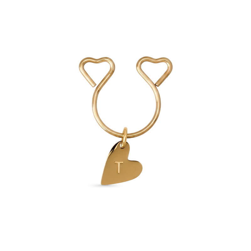 Letter Heart Adjustable Non-Piercing Nipple Rings - image 1