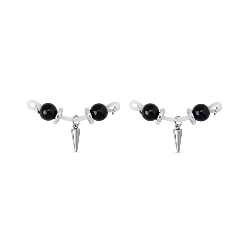 Gravity Adjustable Non-Piercing Nipple Rings - Black - 2 pack (one pair) - image 7