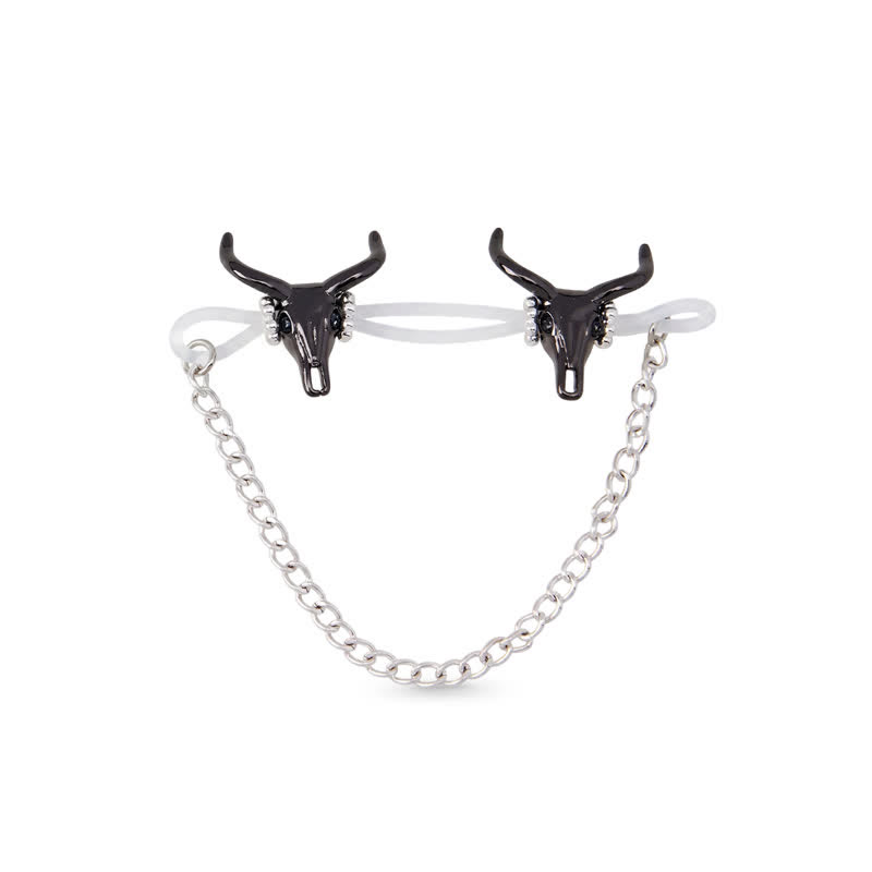 Bonded Bull Chain Clips Adjustable Non-Piercing Nipple Rings - image 1
