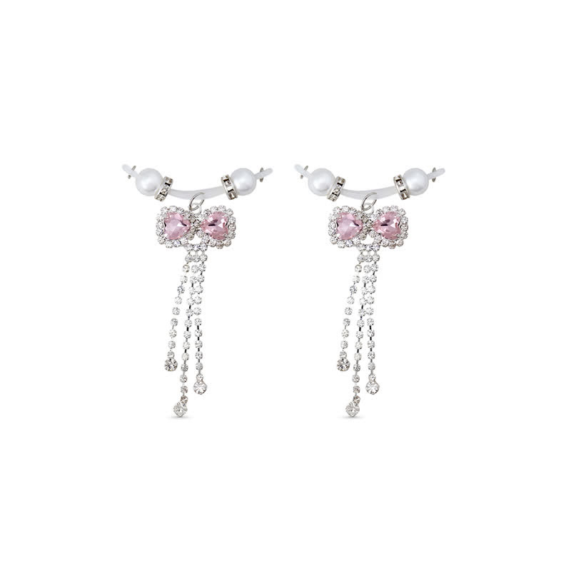 Crystal Bow Adjustable Non-Piercing Nipple Rings - image 6