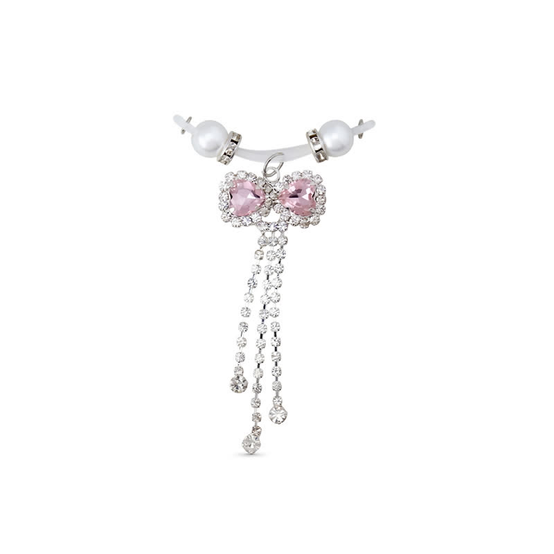 Crystal Bow Adjustable Non-Piercing Nipple Rings - image 1