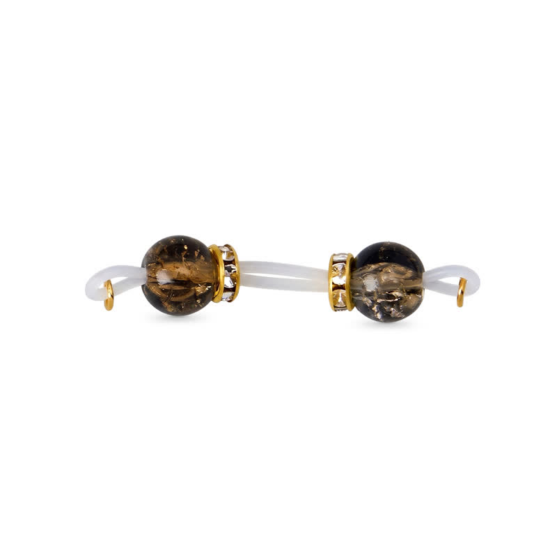 Stone Beaded Adjustable Non-Piercing Nipple Rings - image 1