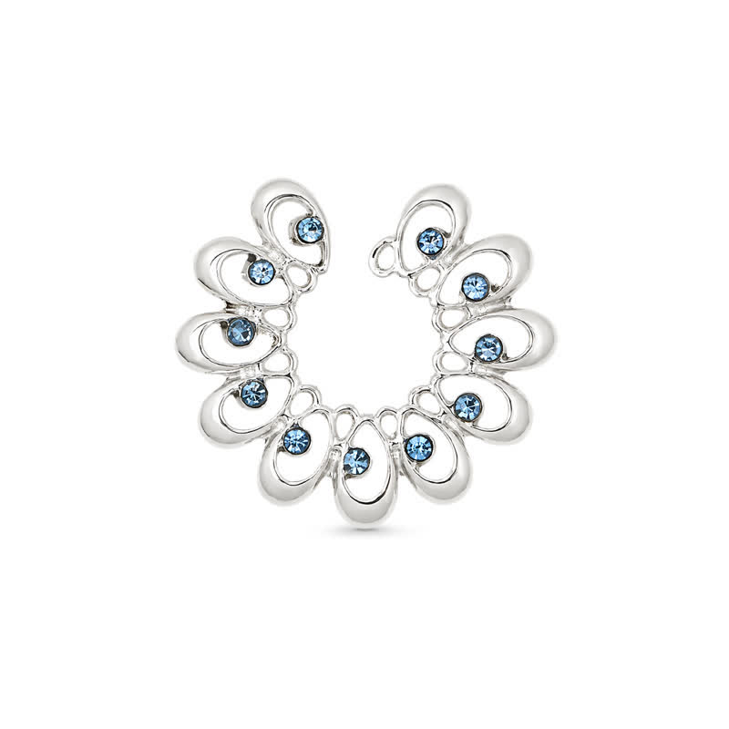 Peacock Feather Petal Adjustable Non-Piercing Nipple Rings - image 1