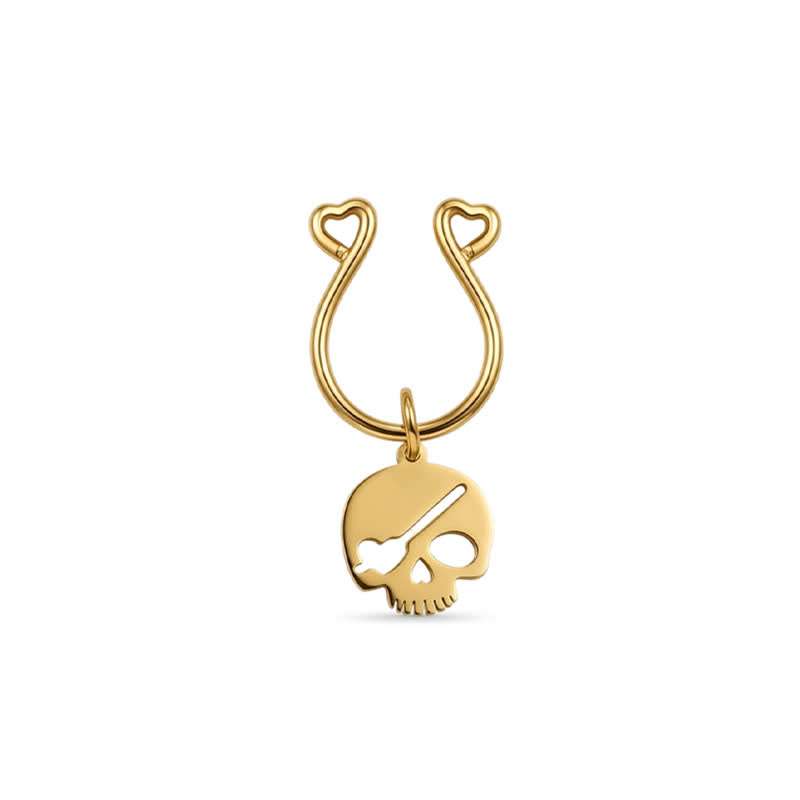 Skull Adjustable Non-Piercing Nipple Rings - image 1