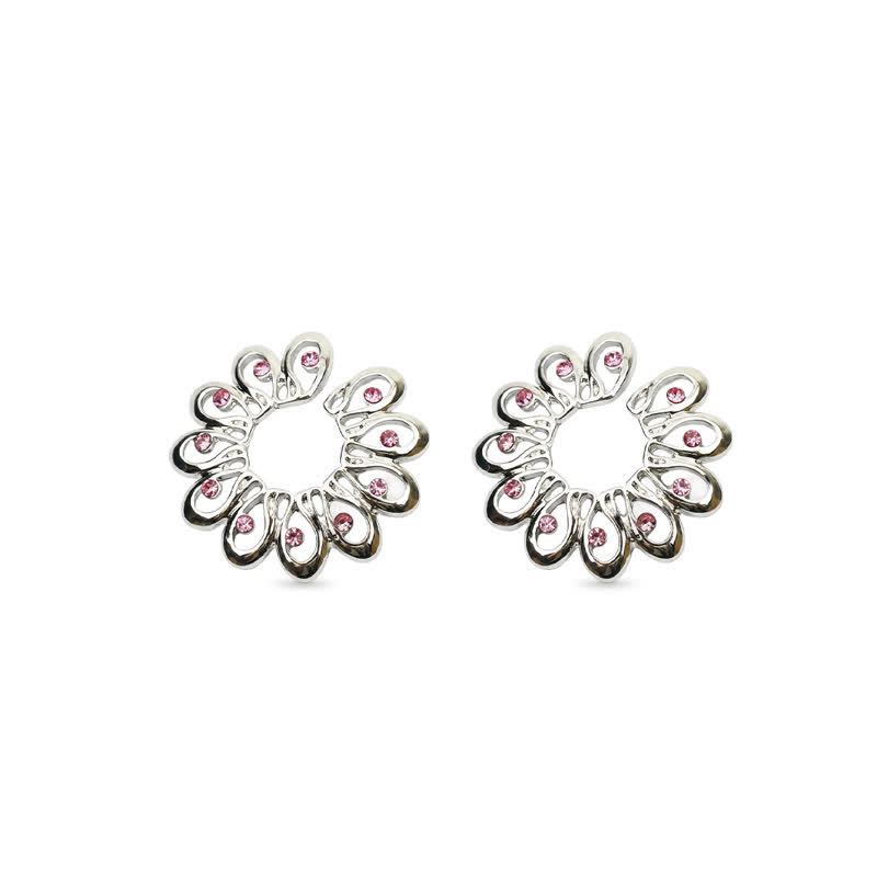 Peacock Feather Petal Adjustable Non-Piercing Nipple Rings - Pink - 2（ a pair） - image 8