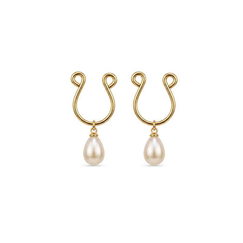 Eterna Pearl Adjustable Non-Piercing Nipple Rings - Gold - 2（ a pair） - image 5