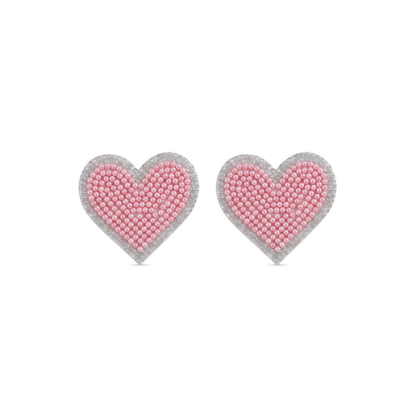 Rhinestone Chest Stickers Nipple Jewelry - Hearts - 2 pack (one pair) - image 7