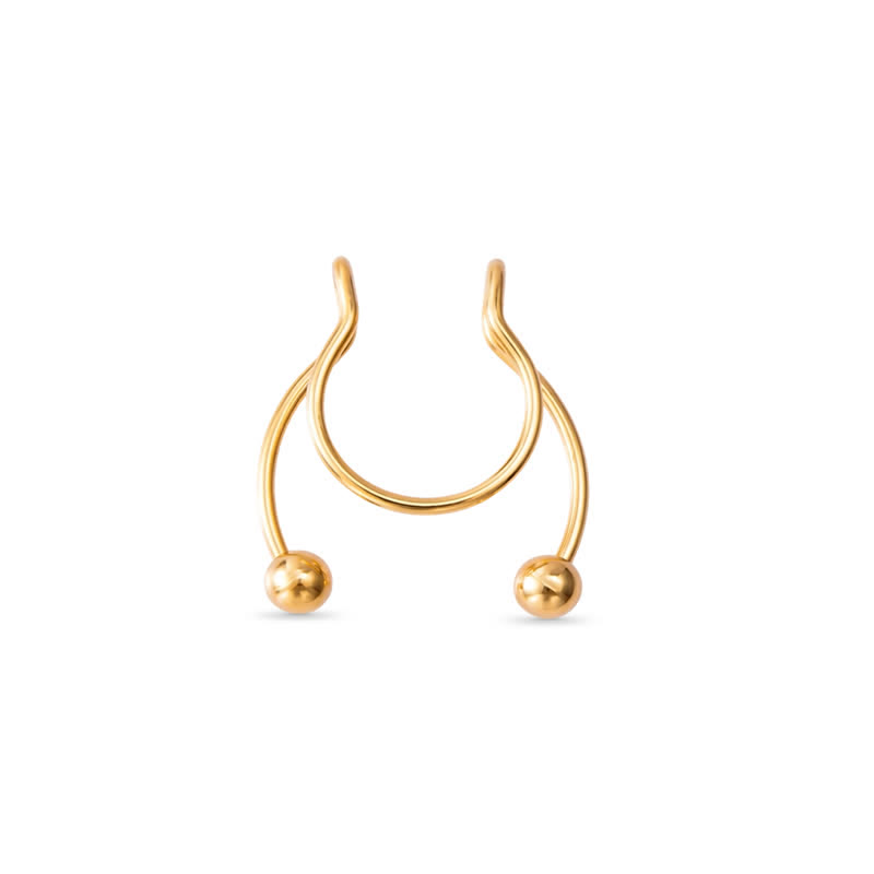 U Shape Non-Piercing Nose Ring - image 1